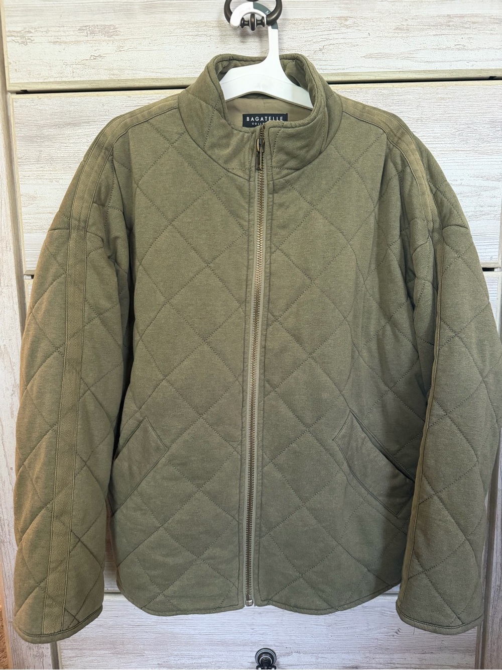 Bagatelle Quilted Olive Green Women’s Jacket